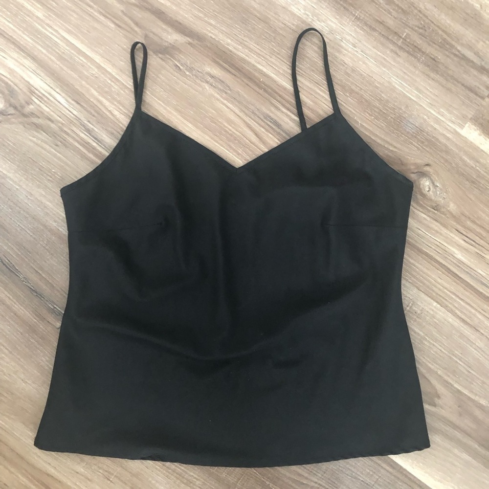 Black v neck cami top size small